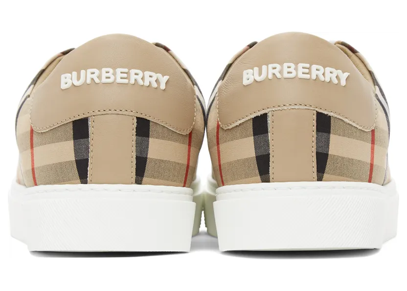 Burberry Beige Vintage Check Albridge Sneakers (8038866) (4)