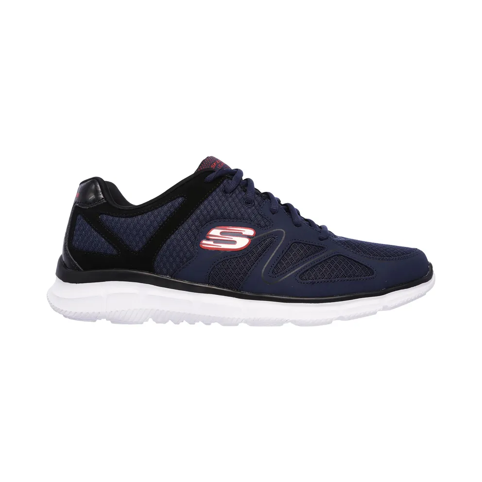Skechers Satisfaction – Flash Point – Marine / Black – “Blue” (58350 NVBK)