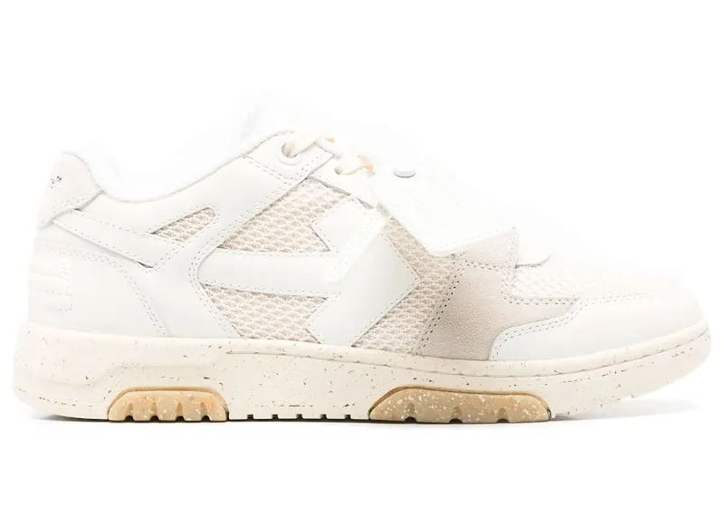 OFF-WHITE Out Of Office Slim Low Tops White/Cream (OMIA243C99LEA002010A)
