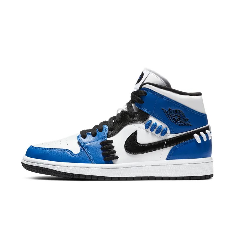 Jordan 1 Mid Sisterhood (W) Game Royal/Black-White (CV0152-401)