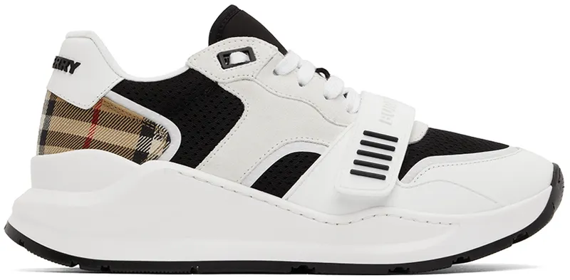 Burberry White Vintage Check Low-Top (8051839)