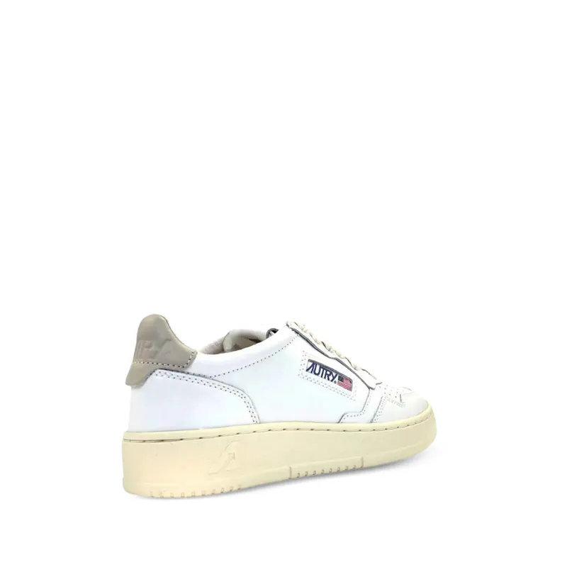 Autry Medalist Perforated Leather “White” (AULW LL27)