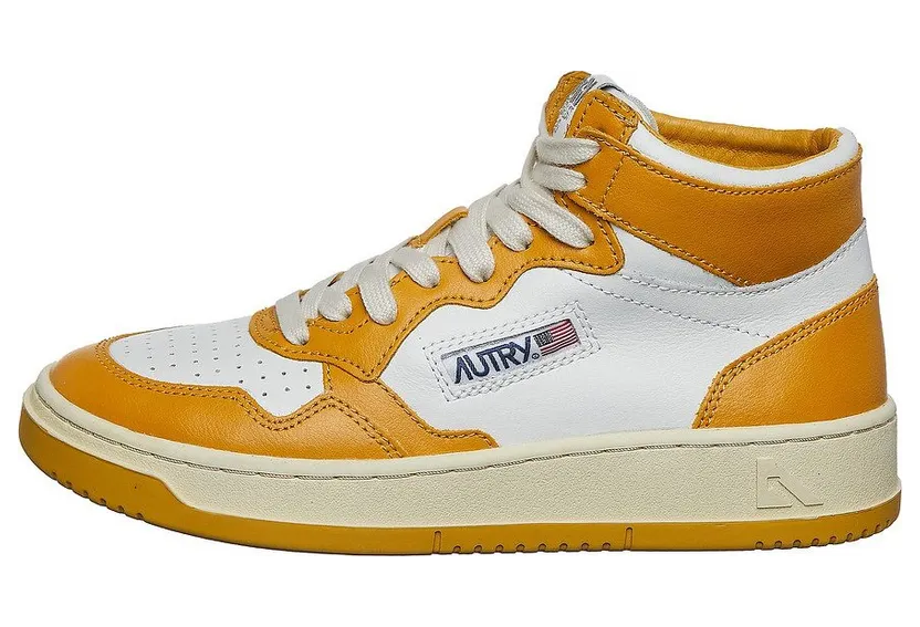 Autry 01 Mid Leather / Leather Mustard (AUMWWB12)