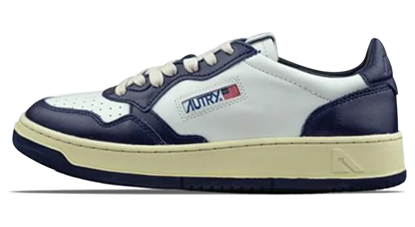 Autry Medalist Low “White/Blue” (AULM-WB04)