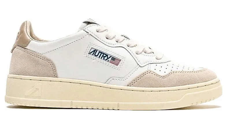 Autry  Medalist Low White / Pepper (AULWLS58)