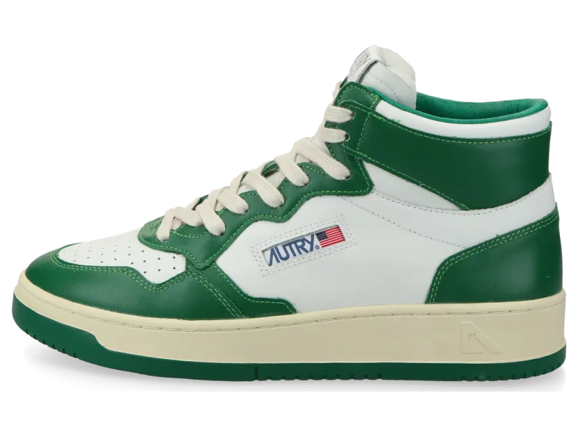 Autry  Medalist Mid White / Green (AUMMWB03)