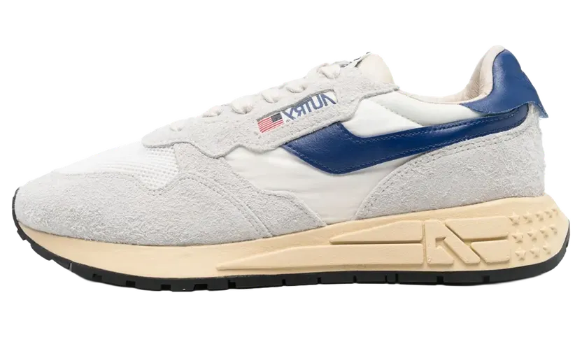 Autry Running Reelwind Low “White/Royal Blue” (WWLM-UT01)