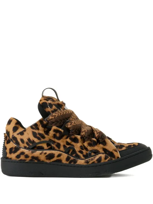 Lanvin Sneakers with luipaardprint and zigzagpatroon – Brown (FUSKDK12POLEP26)