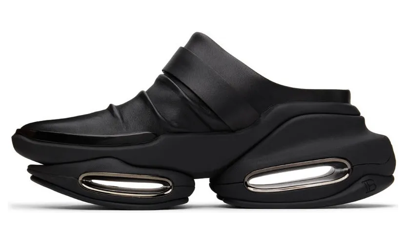 Balmain Black B-Bold Mule Sneakers (XN1VL686LDRL) (3)