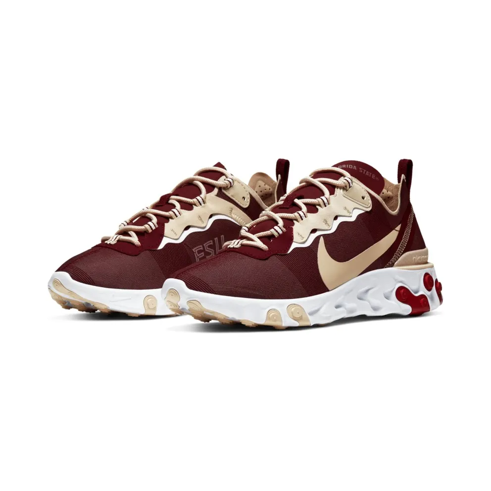 Nike React Element 55 FSU Team Maroon/White-Team Gold (CK4838-600)