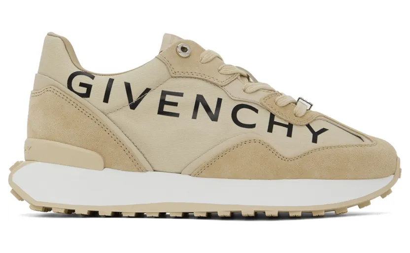 Givenchy Beige Paneled Logo Sneakers (BE002UE1GL270)