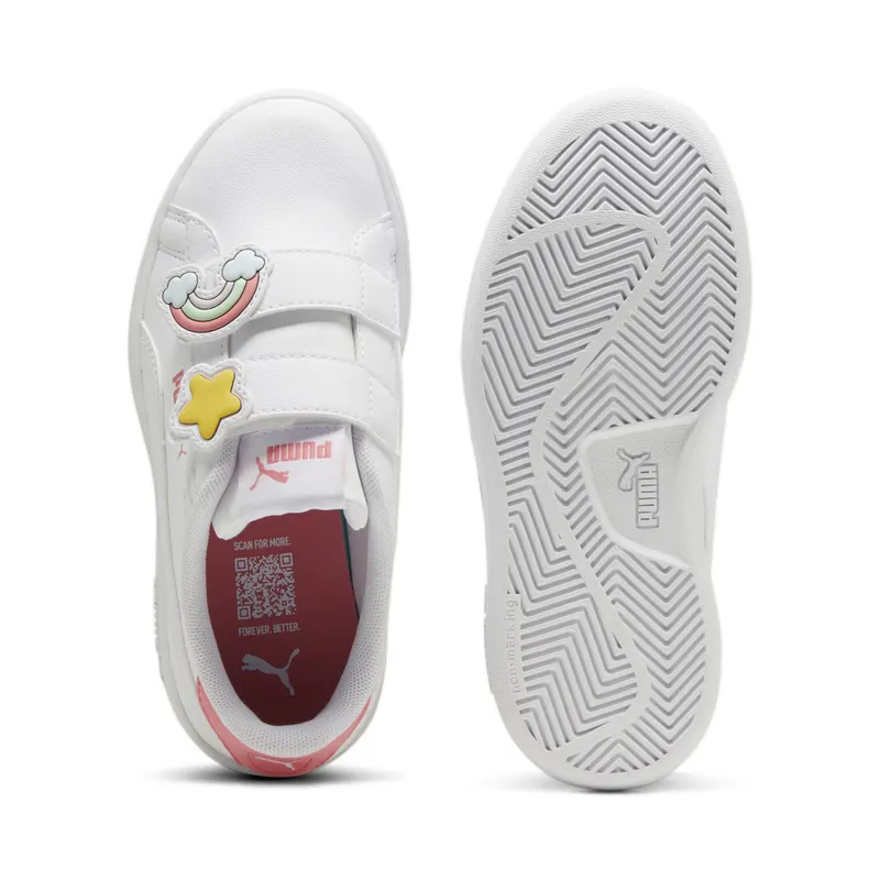 Puma Smash 3.0 Badges “Puma White / Passionfruit” (397286_01)