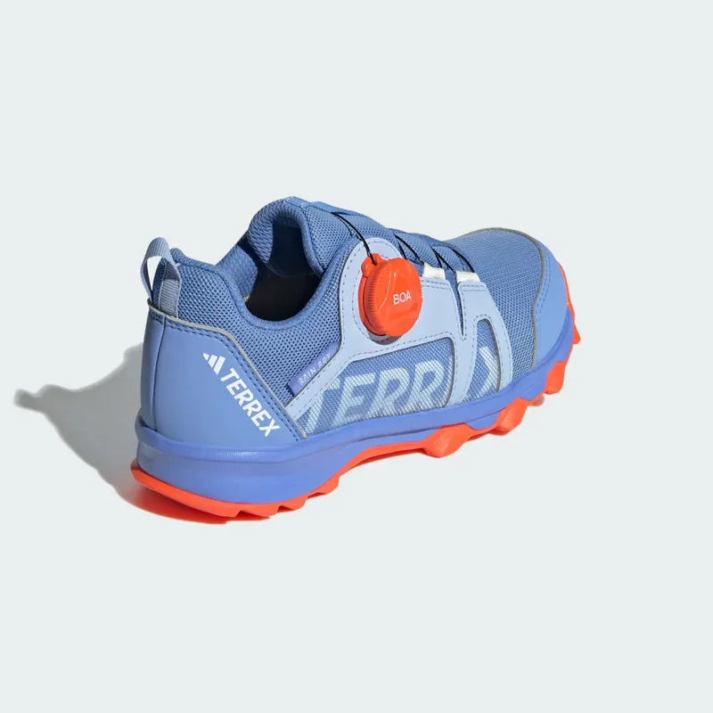 adidas Terrex Agravic BOA RAIN.RDY Trail Running Blue Dawn / Cloud White / Impact Orange (HQ3498)