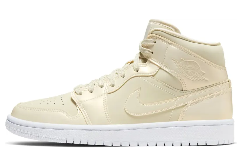 Air Jordan 1 Mid SE Goose Feather Yellow “Fossil / White” (CK6587-200)