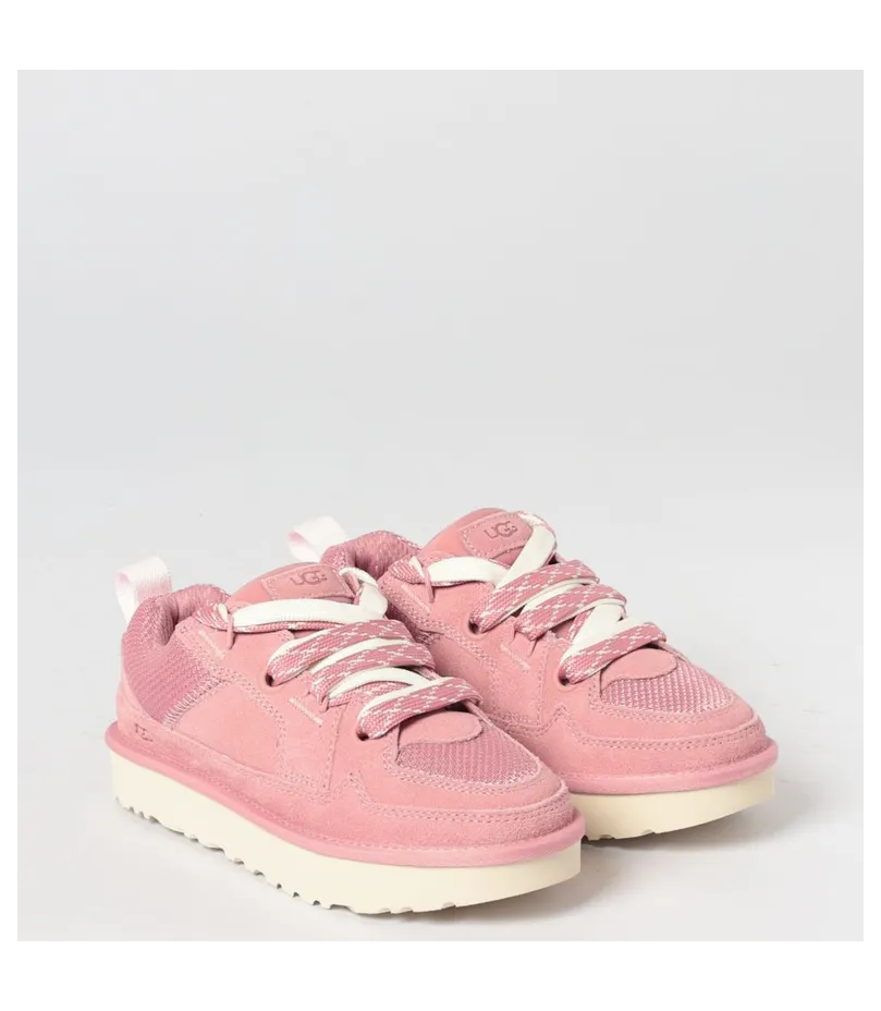 UGG Lo Lowmel Suede and Mesh Sneakers Pink (1168890WHNPN)
