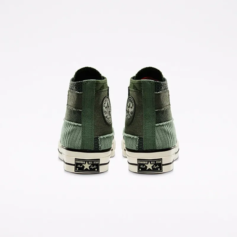 Converse Mono Patchwork Chuck 70 High Top Forest Egret Forest/Egret/Black (167138C)
