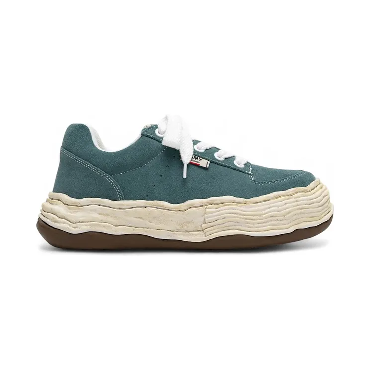 Maison Mihara Yasuhiro Oliver OG Distressed Sole Suede Low Blue (A16FW708-BLUE)