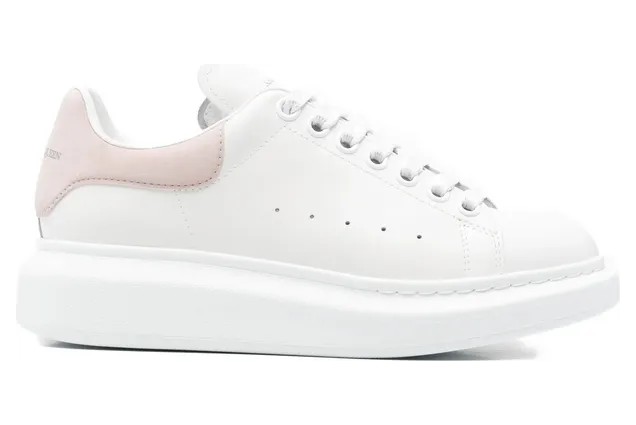 Alexander Mcqueen Oversized Suede-trim “White/Pink” (553770 WIAIH 9182)