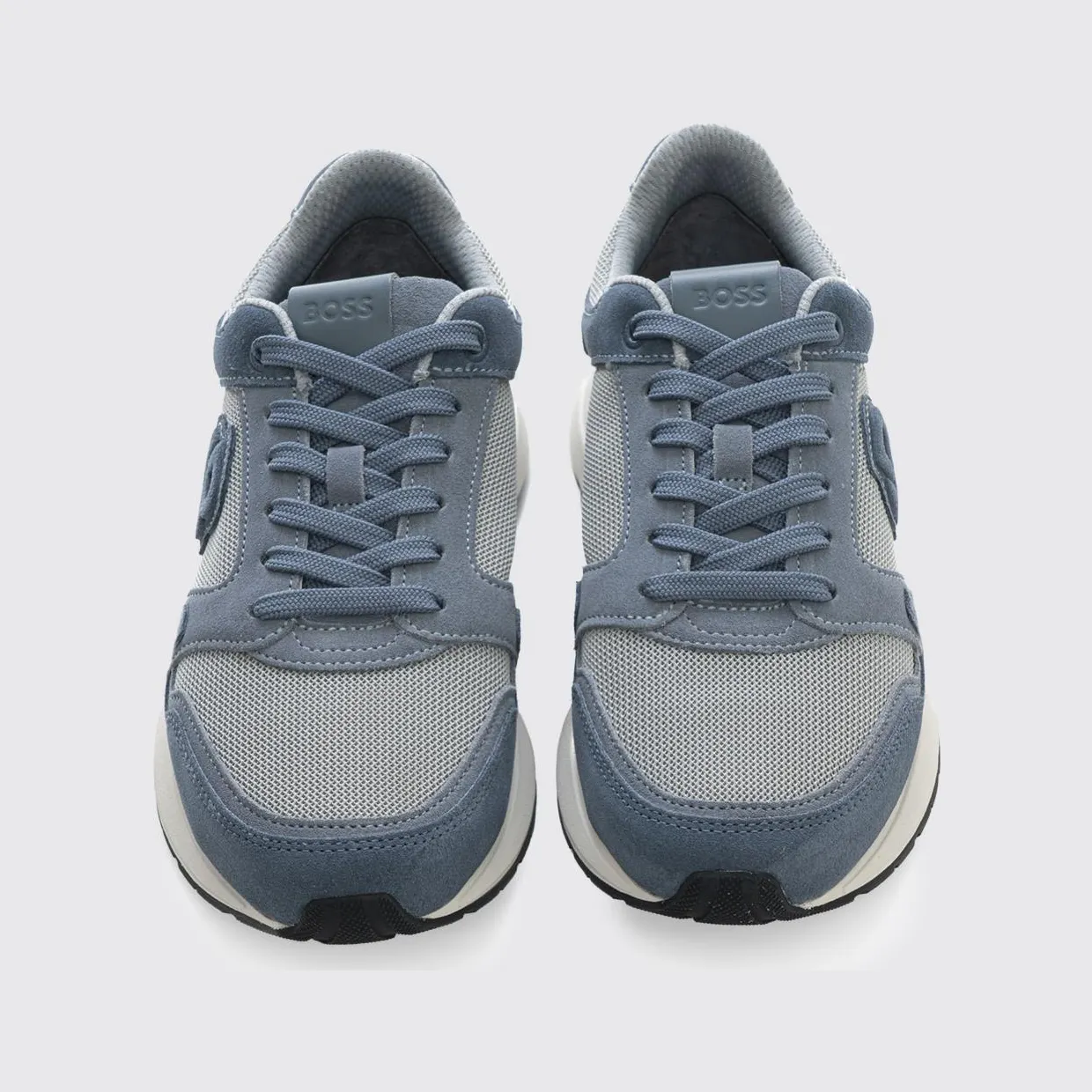 Boss Mesh and Suede Sneakers Denim (50554612460) (3)