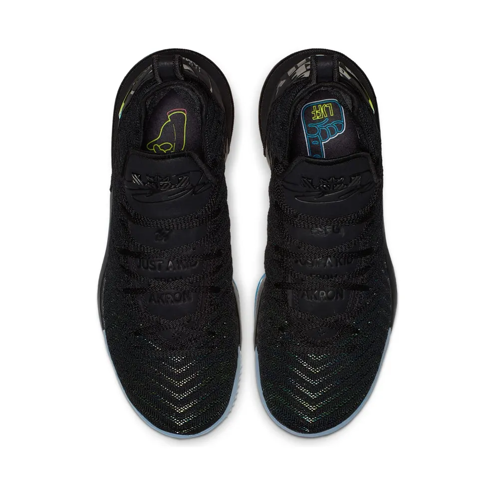 Nike LeBron 16 I Promise Black/Metallic Silver-Hyper Crimson-Photo Blue (AO2588-004)