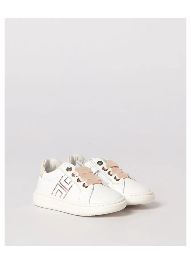 Elisabetta Franchi Leather Sneakers White (F1A9E04900092B078)