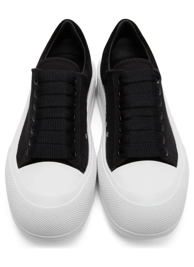Alexander McQueen Deck Lace Plimsoll Sneakers (654593W4MV7) (5)