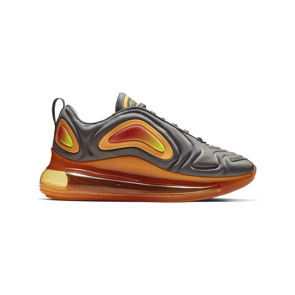 Nike Air Max 720 Black Fuel Orange (GS) Black/Black-Fuel Orange-Orange Pulse-Yellow Pulse (AQ3196-004)