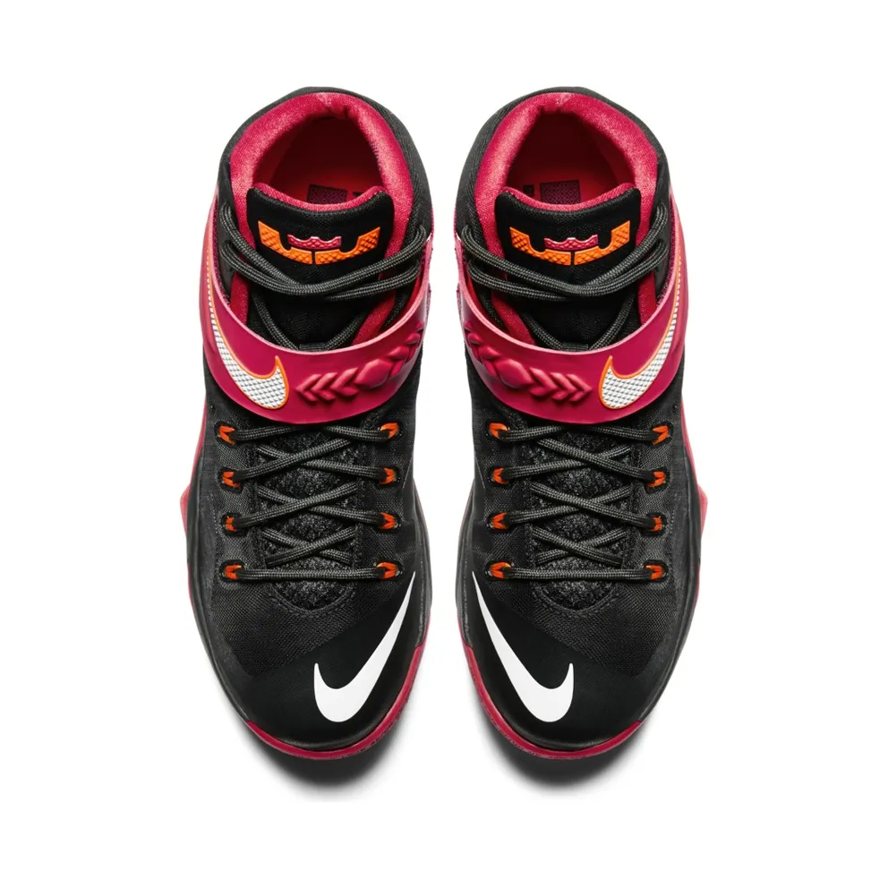 LeBron Soldier 8 Black/University Red-Hyper Crimson-White (653641-016)