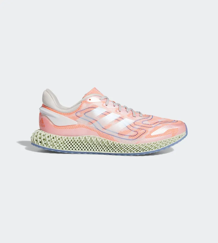 adidas 4D Run 1.0 Cloud White Signal Coral (FW1234)