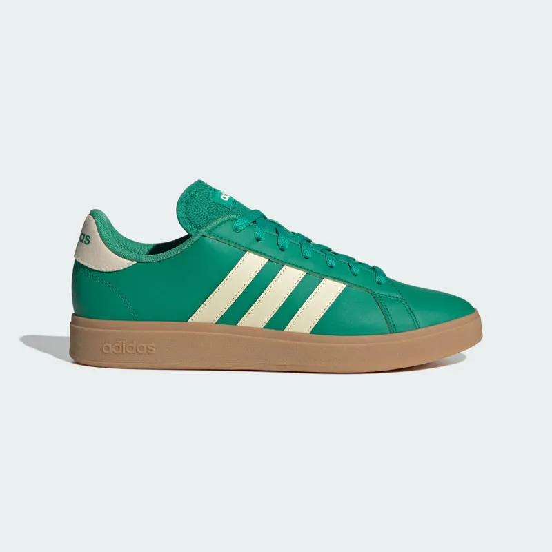 adidas Grand Court Td Lifestyle Court Casual “Court Green / Warm Vanilla / Gum” (JQ0528)