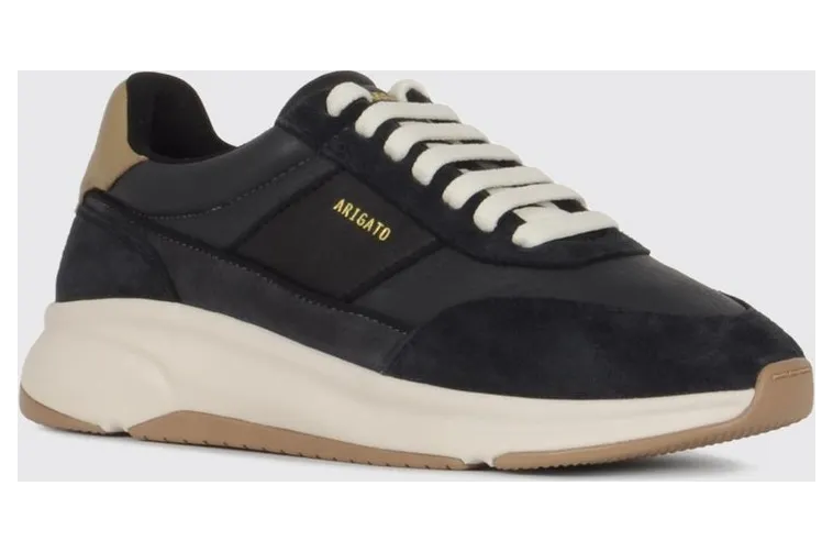 Axel Arigato Genesis Neo Runner Suede Trainers with Bicolour Design Black (F3573001)