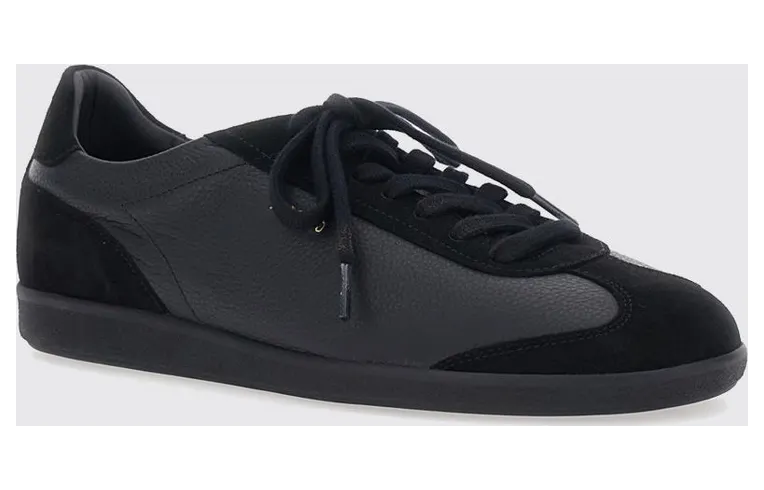 Axel Arigato Zane Low-Top Trainers in Smooth and Suede Calfskin Black (F4066005)