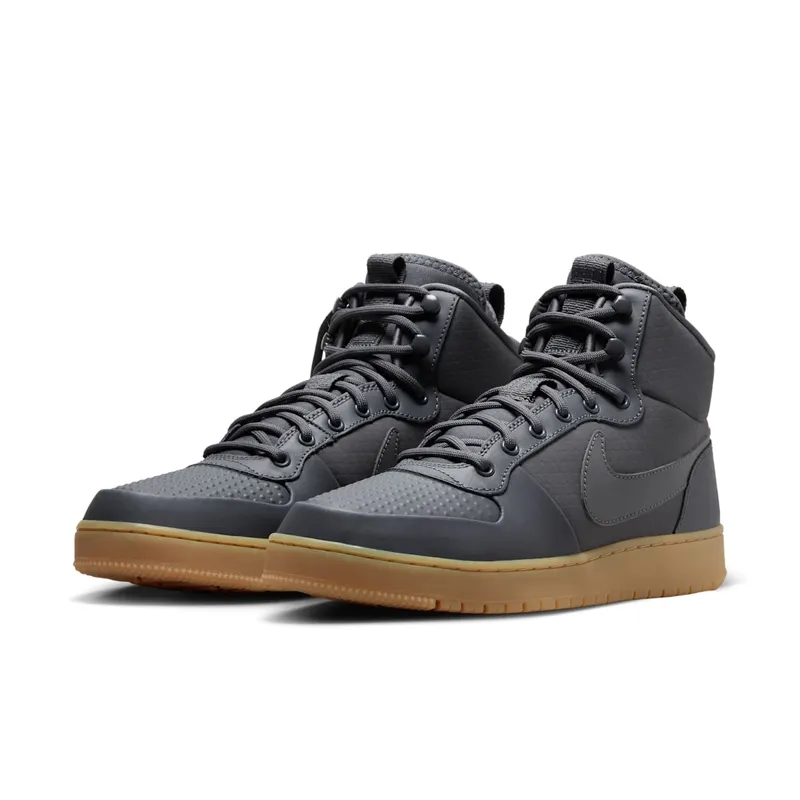Nike Court Borough Mid Winter Dark Grey Dark Grey/Dark Grey-Gum Light Brown (AA0547-001)