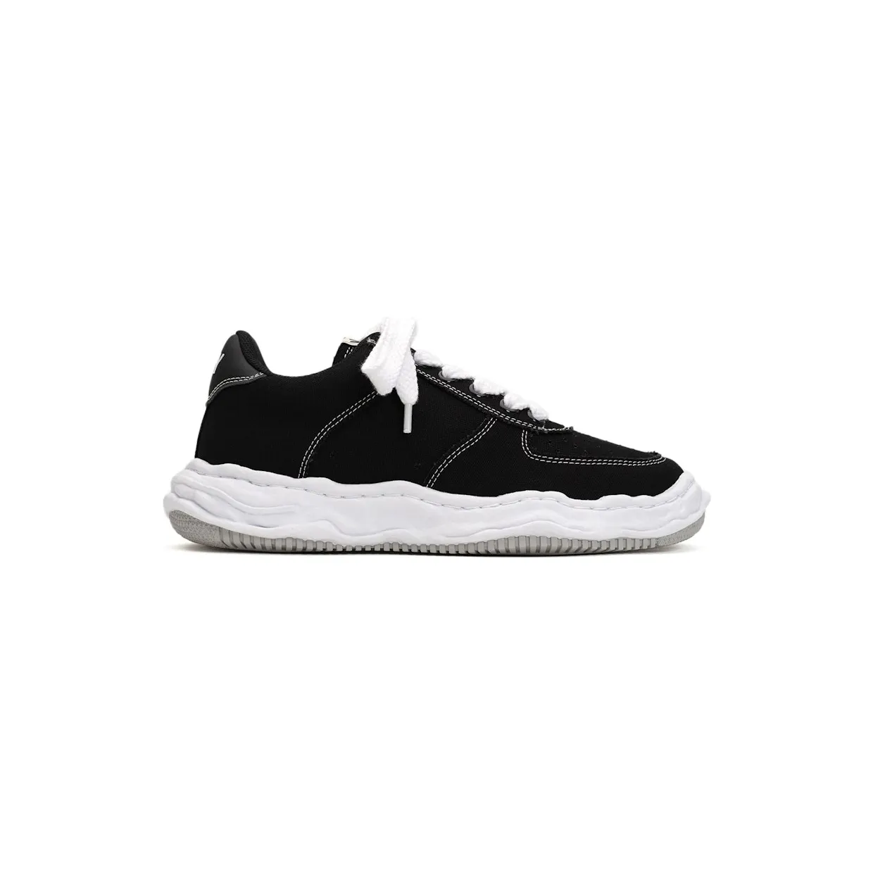 Maison Mihara Yasuhiro Wayne OG Sole Canvas Low Black White (A10FW720-BLACK)