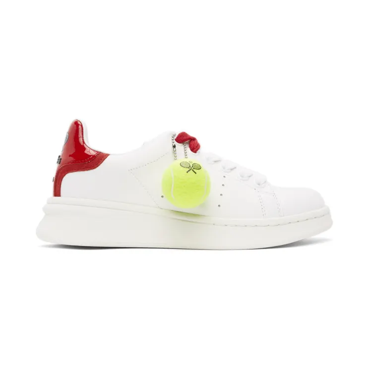 Marc Jacobs White and Red The Tennis Sneakers (M9002299)