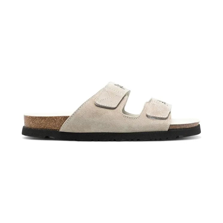 Palm Angels Logo Print Slide Sandals White (PMIH004F22LEA0010100)