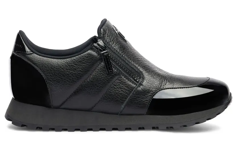 Giuseppe Zanotti Ilde Run Sneakers mit doppeltem Reißverschluss – Schwarz (IU10058K10)