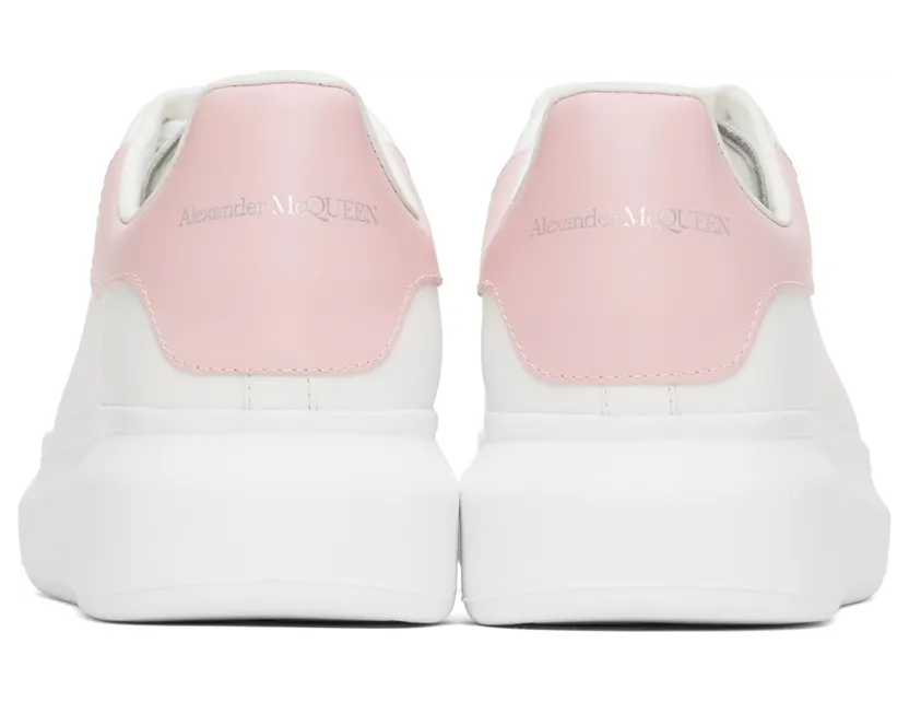 Alexander McQueen White & Pink Oversized Sneakers (553680WHGP59657) (4)