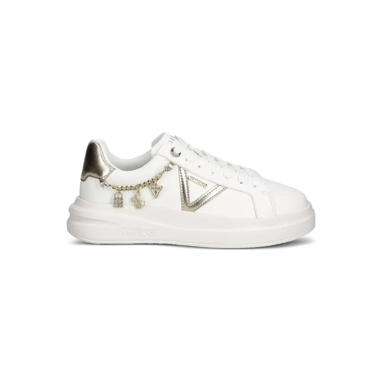 Guess Usa Ebetts genuine-leather “White” (FLTBTTLEA12)