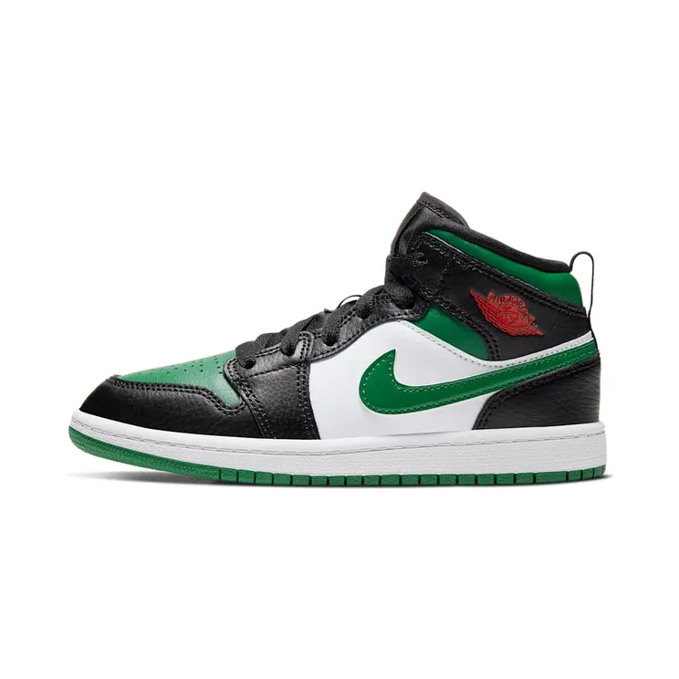 Air Jordan 1 Mid PS ‘Black Pine Green’ “Black / White / Gym Red / Pine Green” (640734-067)