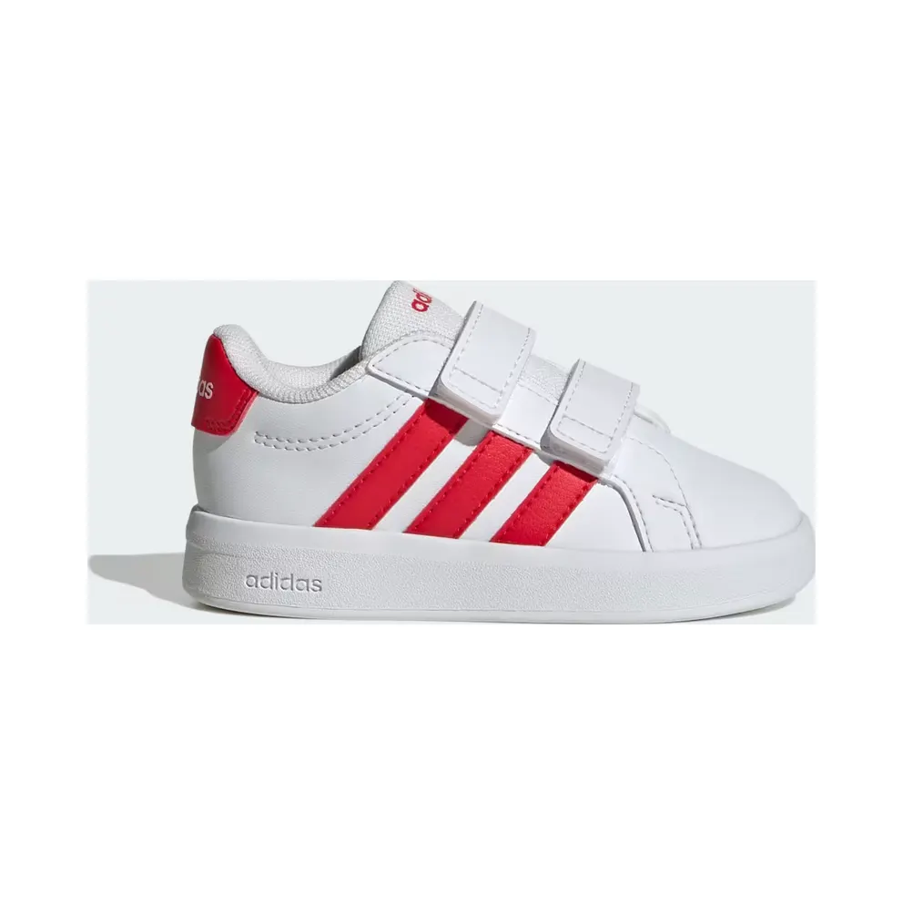 adidas Grand Court 3.0 Shoes Infants “Cloud White / Pure Ruby / Pure Ruby” (JP9378)