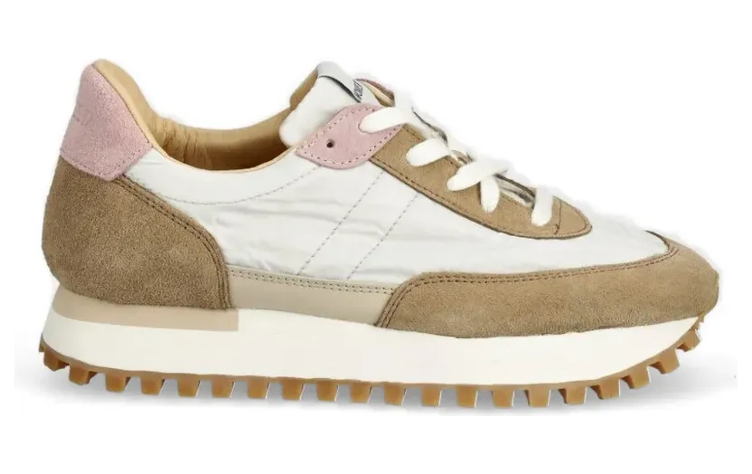 Novesta Marathon Runner sneakers met vlakken – Beige (N379002OFWRUG001)