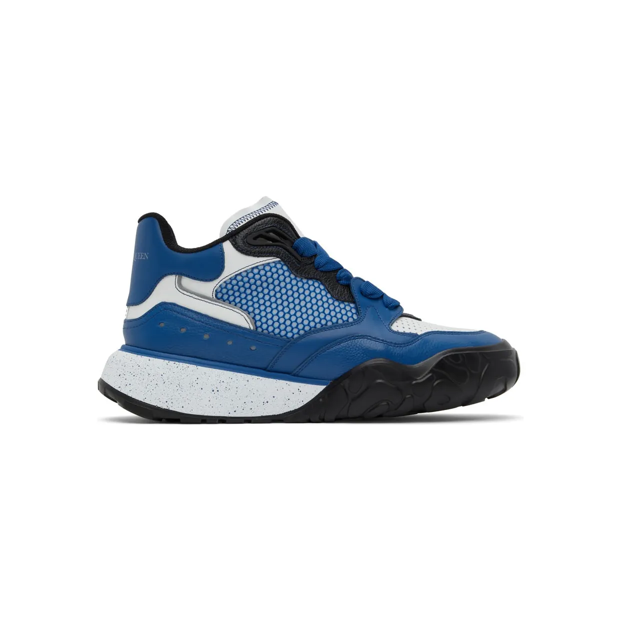 Alexander McQueen Blue & White Court Sneakers (705122WIBR2)