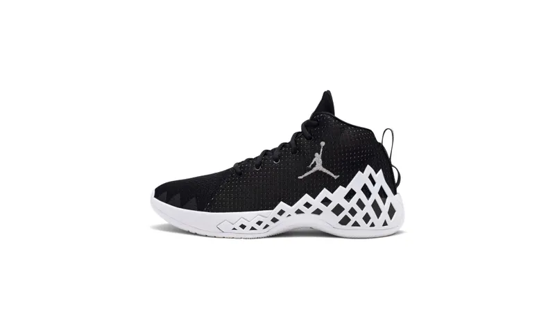 Jordan Jumpman Diamond Mid Black White Black/Metallic Silver-White (CI1204-001)