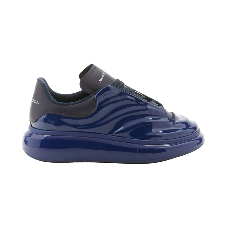 Alexander McQueen Oversized Gloss Navy (727405W4RY14203)