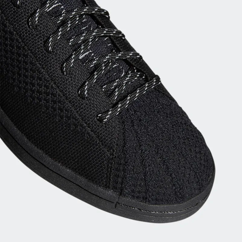 adidas Pharrell Williams Primeknit Superstar Core Black / Core Black / Vivid Green (GX0195)