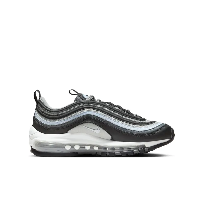 Grade School Nike Air Max 97 “BLACK IRON GREY” (921522-033)