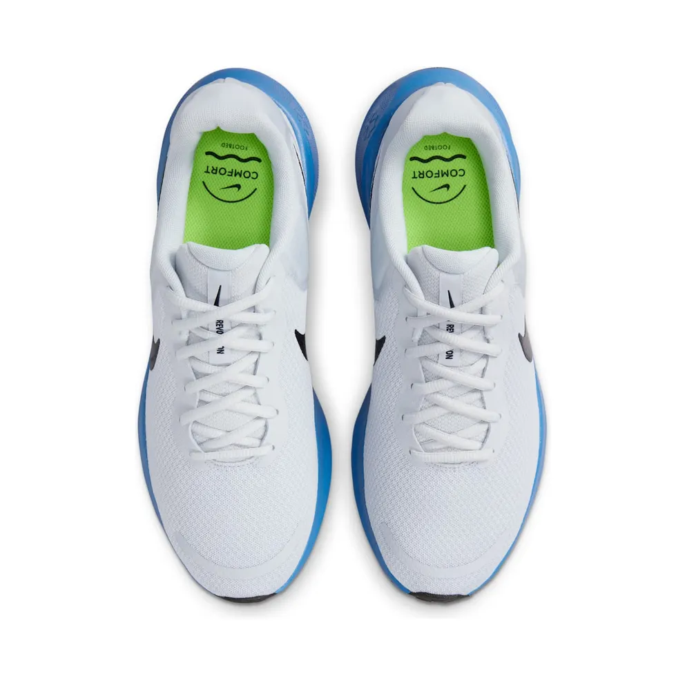 Nike Revolution 7 Pure Platinum Star Blue Volt Black (HF4909-043)