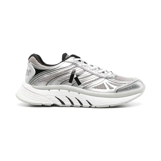 Kenzo Pace Mesh-Sneakers im Metallic-Look “Grey” (FE55SN070F64)