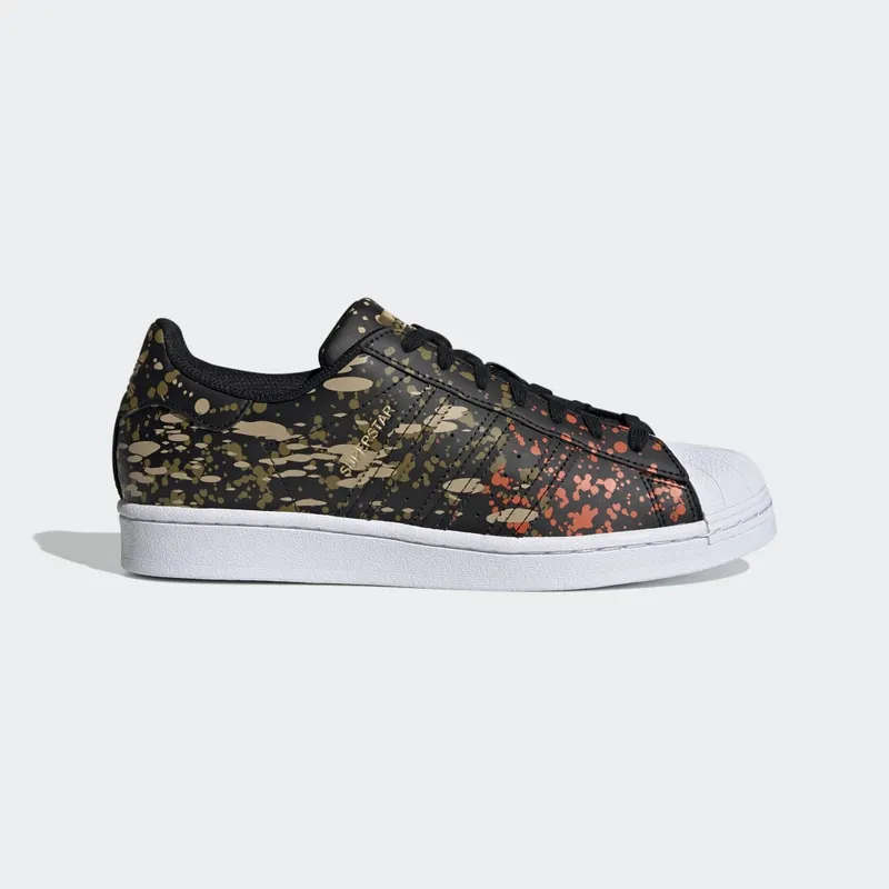 adidas Superstar Core Black / Core Black / Fox Orange (FX5538)